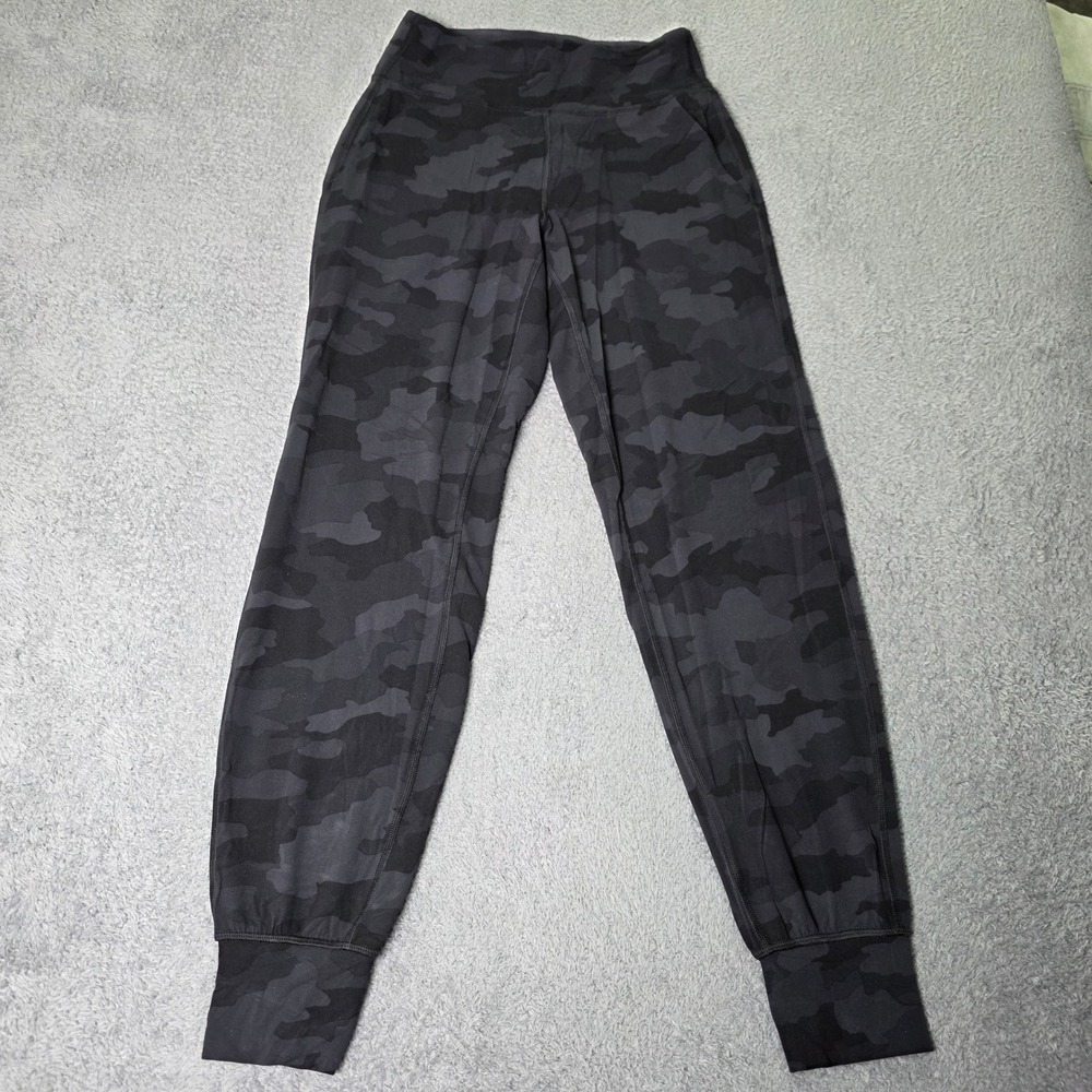Lululemon Womens 6 Align Jogger Black Heritage 365 Camo Deep Coal Multi LW5DM8S